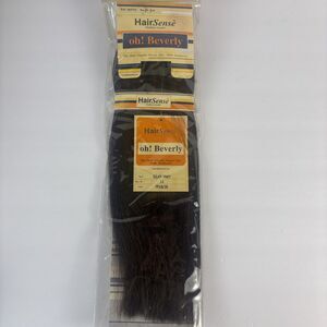HairSense Human Hair Silky Yaky 12" FF1B/30 Dark Brown/Auburn